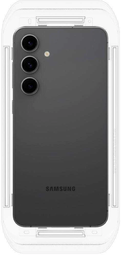 Apsauginis stiklas Samsung Galaxy S24 FE Spigen Glas.tr „EZ Fit” 2 vnt. Clear