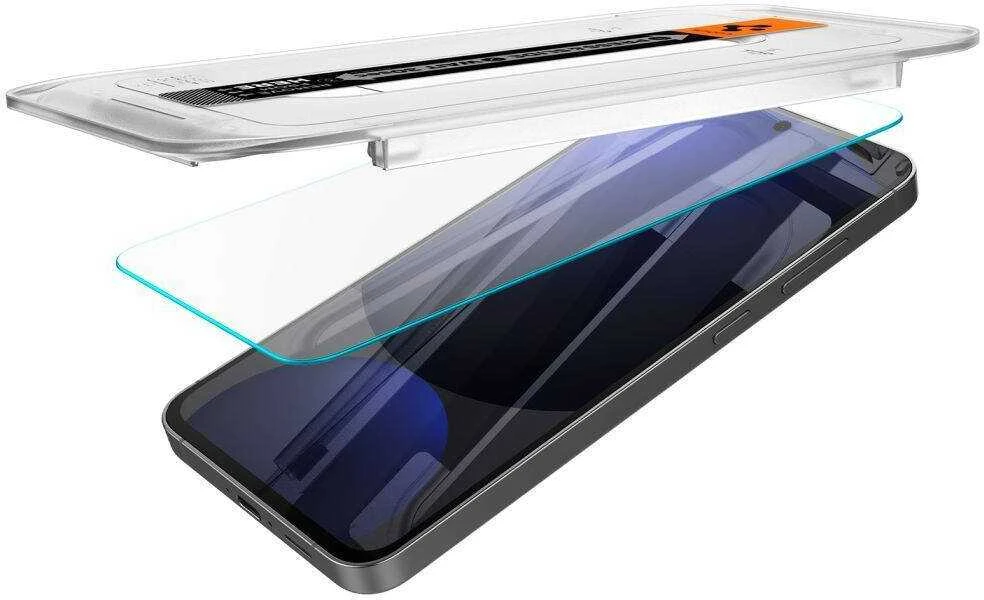 Apsauginis stiklas Samsung Galaxy S24 FE Spigen Glas.tr „EZ Fit” 2 vnt. Clear