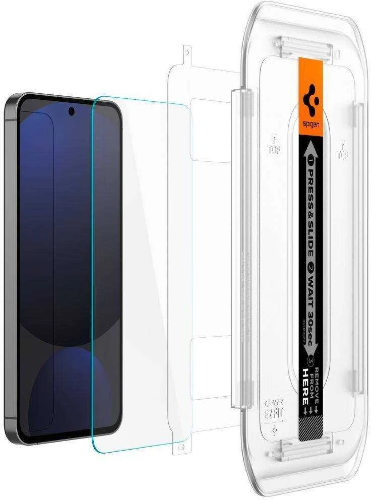 Apsauginis stiklas Samsung Galaxy S24 FE Spigen Glas.tr „EZ Fit” 2 vnt. Clear