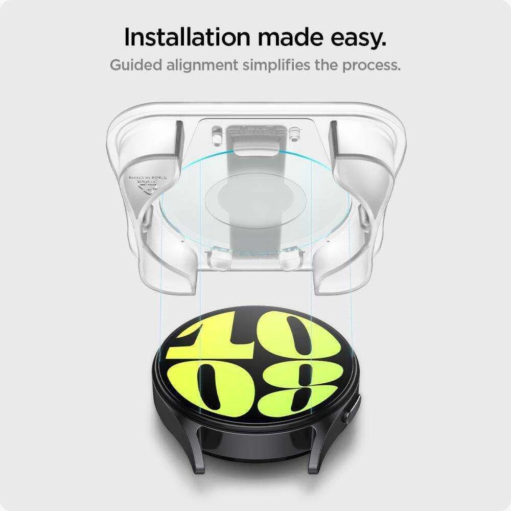 Apsauginis stiklas Samsung Galaxy Watch 7 (44 mm) Spigen GLAS.TR ”EZ-FIT” 2-pack Clear