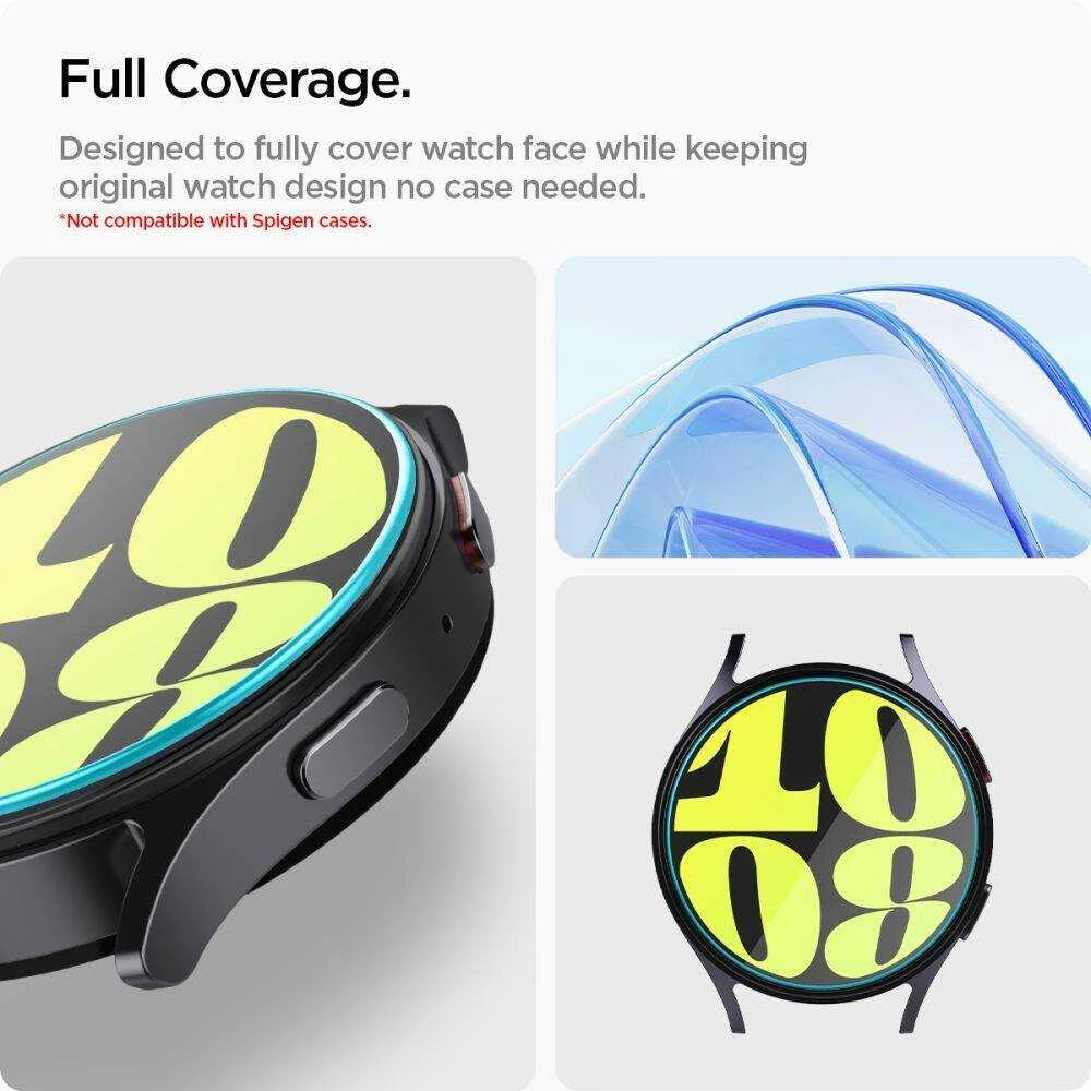 Apsauginis stiklas Samsung Galaxy Watch 7 (44 mm) Spigen GLAS.TR ”EZ-FIT” 2-pack Clear