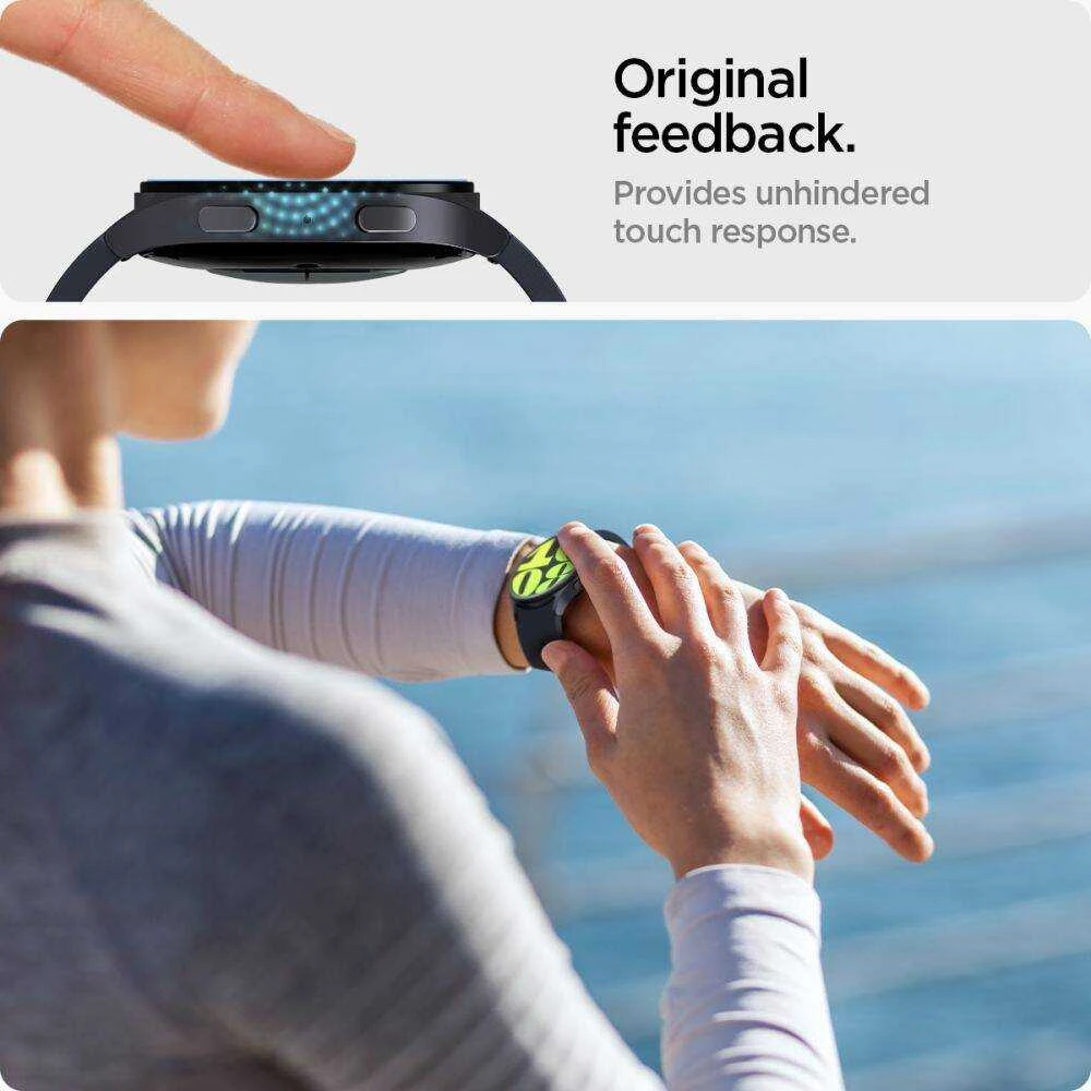 Apsauginis stiklas Samsung Galaxy Watch 7 (44 mm) Spigen GLAS.TR ”EZ-FIT” 2-pack Clear