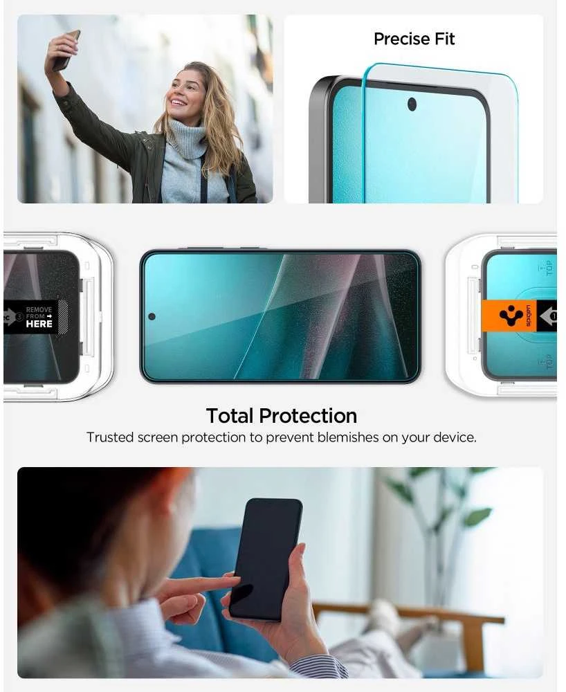 Apsauginis stiklas Spigen GLAS.TR ”EZ FIT HD” Samsung Galaxy A36 / A37 5G skaidrus