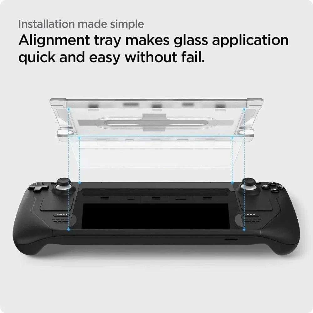 Apsauginis stiklas Spigen GLAS.TR „EZ FIT” STEAM DECK CLEAR