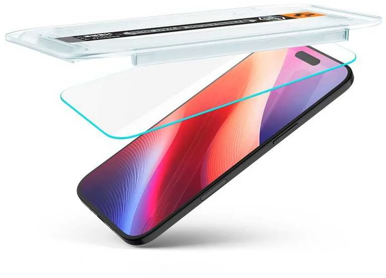 Apsauginis stiklas Spigen Glas.TR EZ Fit Pro skirtas Apple iPhone 17 Air – skaidrus