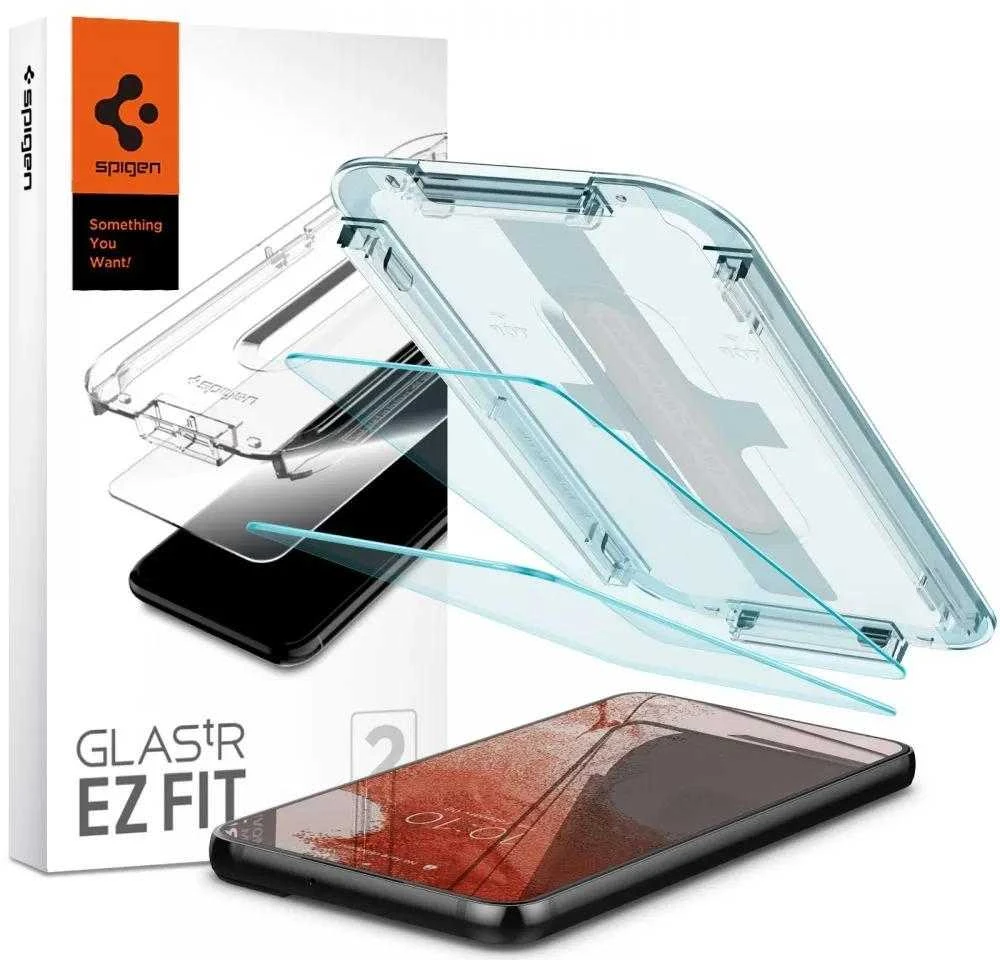 Apsauginis stiklas Spigen GLAS.TR „EZ FIT” 2-pack Samsung Galaxy S22