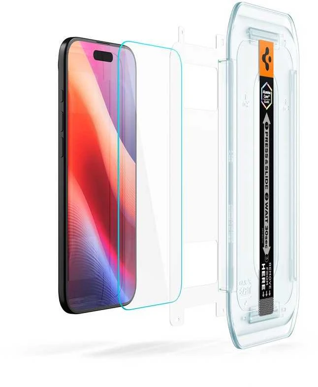 Apsauginis stiklas Spigen Glas.TR EZ Fit Pro skirtas Apple iPhone 17 Air – skaidrus