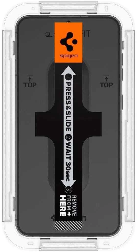 Spigen apsauginis stiklas GLAS.TR ”EZ FIT” 2-pack skirtas Samsung Galaxy S23 transparent
