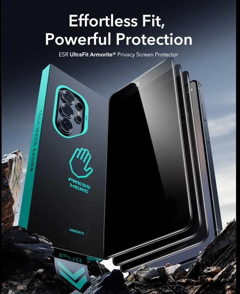 Apsauginis stiklas su privatumo filtru ESR UltraFit ArmorIte Samsung Galaxy S26 Ultra
