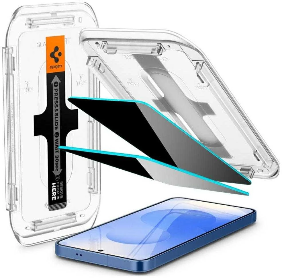 Apsauginis stiklas su privatumo filtru Spigen Glas.TR EZ FIT HD Privacy Samsung Galaxy S24/S25 2vnt