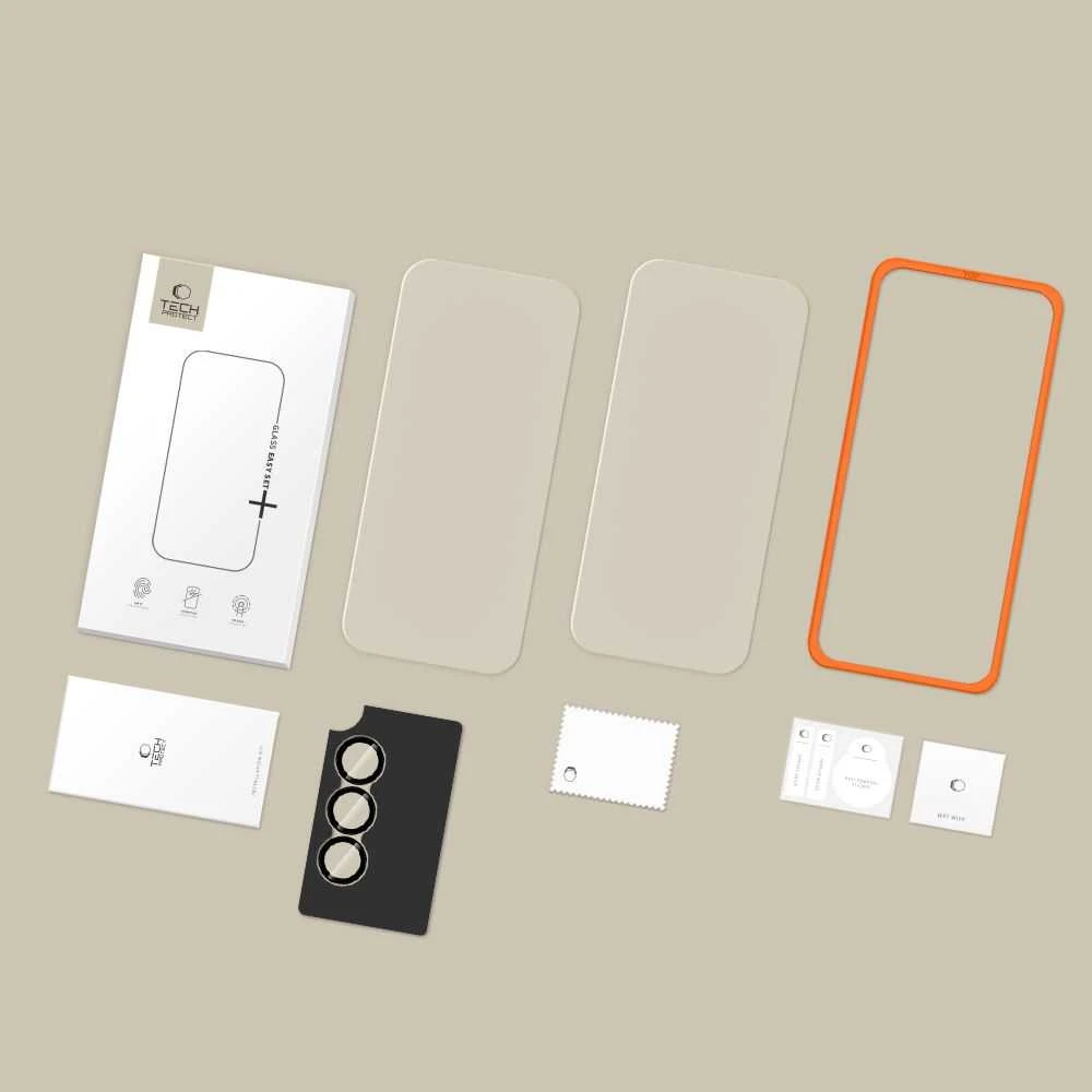 Apsauginis stiklas Tech-Protect Easy Set+ 3-Pack Samsung Galaxy A37 5G skaidrus