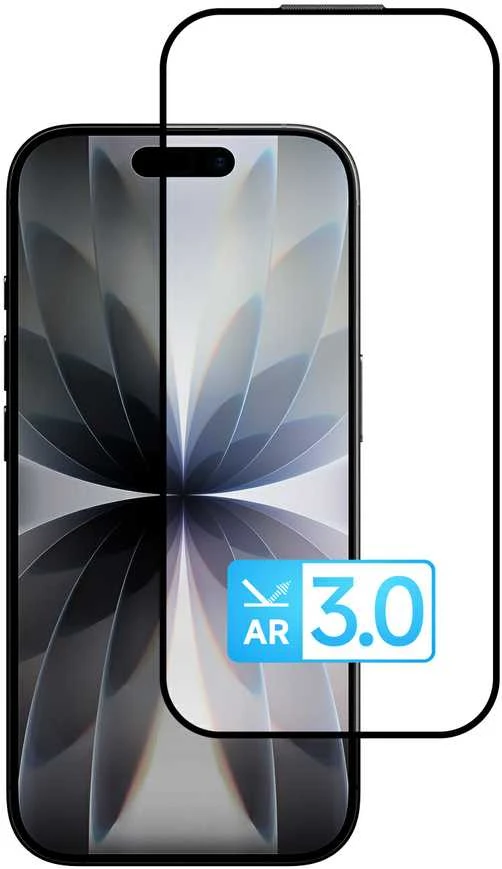 Apsauginis stiklas Tel Protect 10X AR 3.0 AntiReflective Titanium, skirtas iPhone 16 Pro/17 (dėklas)