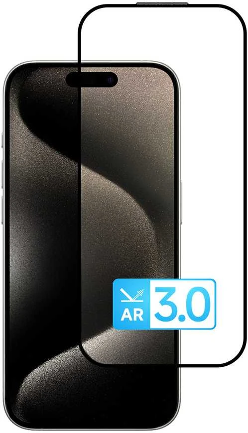 Apsauginis stiklas Tel Protect 10X AR 3.0 AntiReflective Titanium iPhone 15 Pro Max