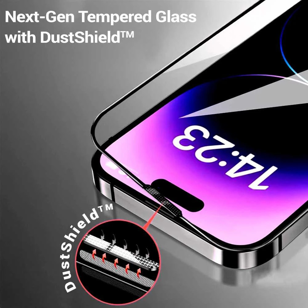 Apsauginis stiklas Tel Protect 10X Privacy Titanium skirtas Apple iPhone 13 Pro Max (voke)