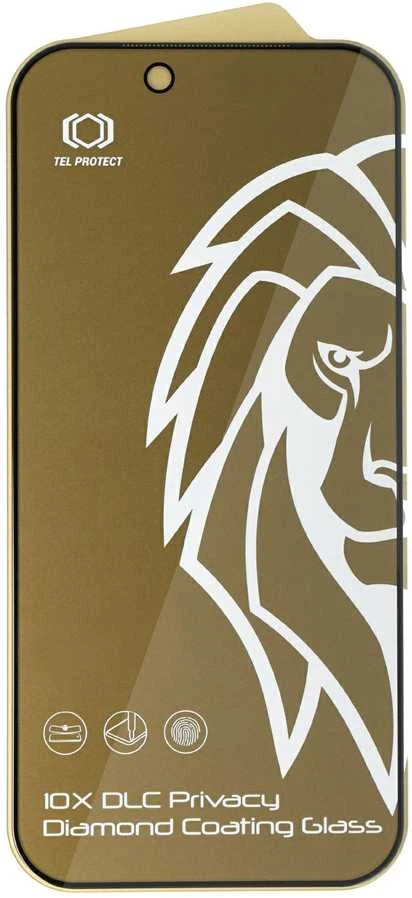 Apsauginis stiklas Tel Protect 10X Privacy DLC Diamond Coating, skirtas iPhone 17 Air