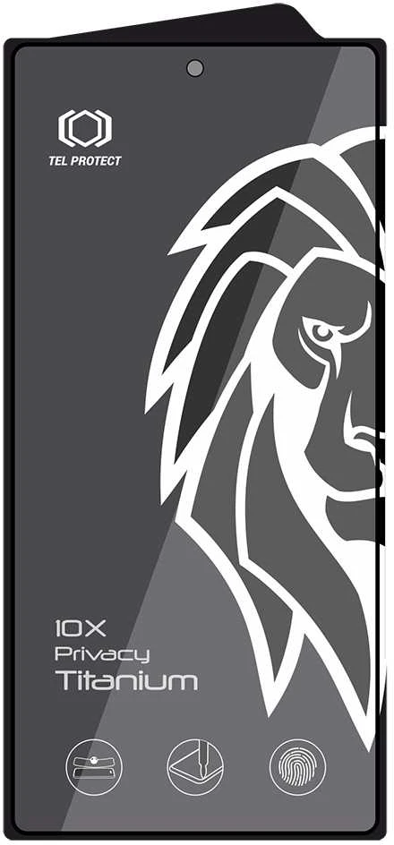 Apsauginis stiklas Tel Protect 10X Privacy Titanium Samsung Galaxy S25 Ultra (with fingerprint unlock)
