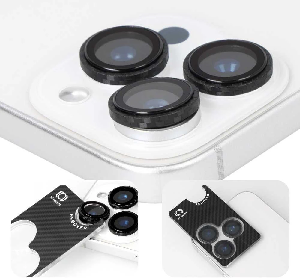 Apsauginis stiklas Tel Protect 3D Lens Aramid Series skirtas Samsung Galaxy S26 Plus (objektyvui 3 vnti)