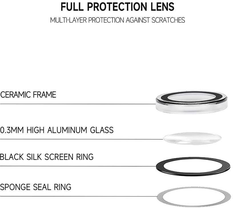 Apsauginis stiklas Tel Protect 3D Lens skirtas Samsung Galaxy S26 Plus juodas (objektyvui 3 vnti)