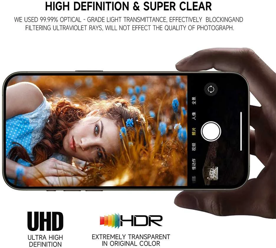 Apsauginis stiklas Tel Protect 3D Lens skirtas Samsung Galaxy S26 juodas (objektyvui 3 vnti)