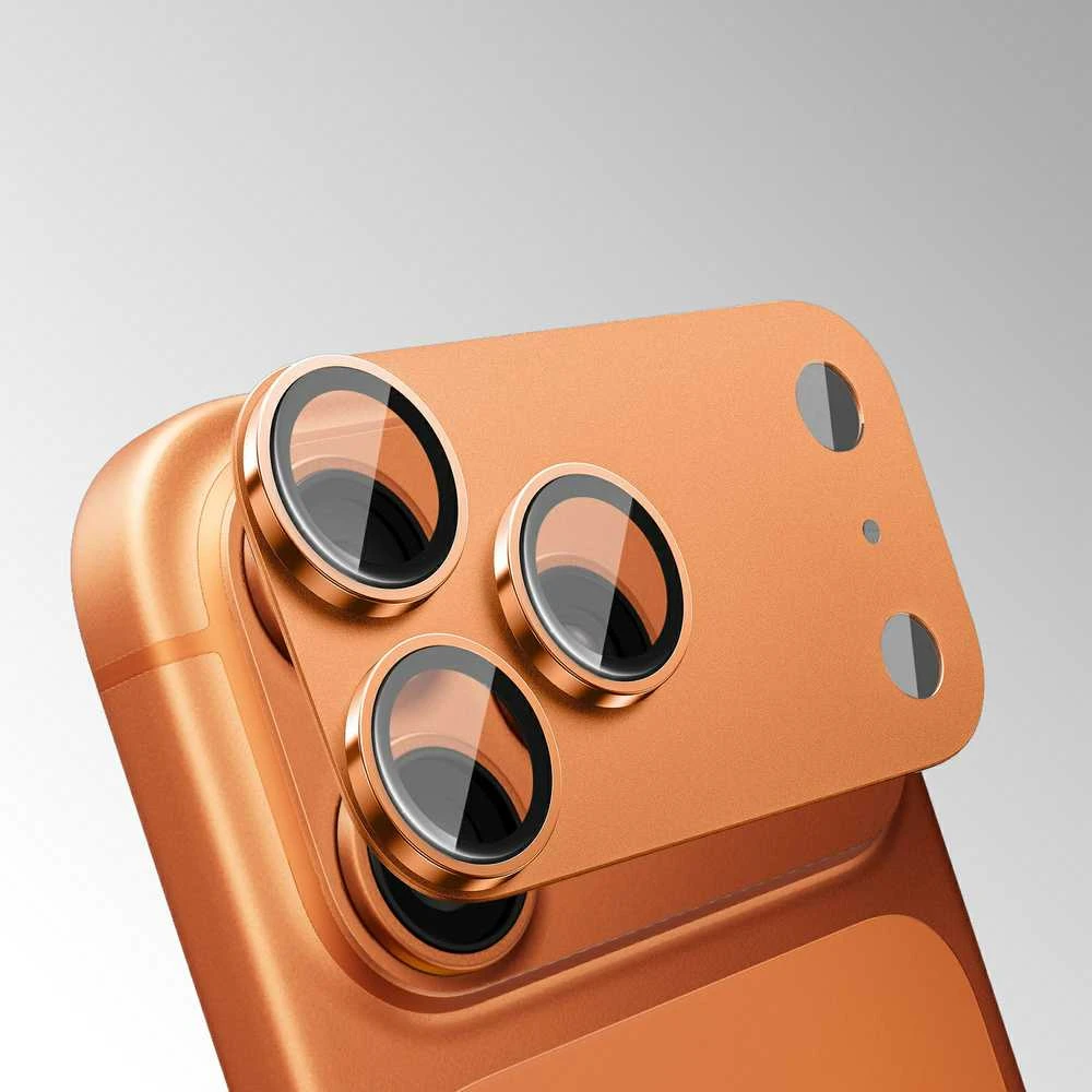 Apsauginis stiklas Tel Protect 95% AR+AF Full Metal Camera Protector on camera skirtas Apple iPhone 17 Air juodas (camera island)