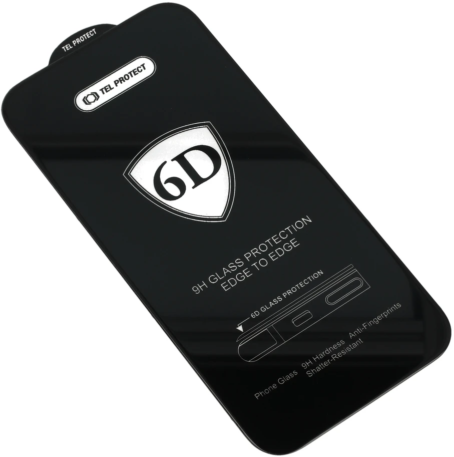 Tel Protect Full Glue 6D Apsauginis stiklas for REALME 9 4G/9 PRO PLUS juodos spalvos