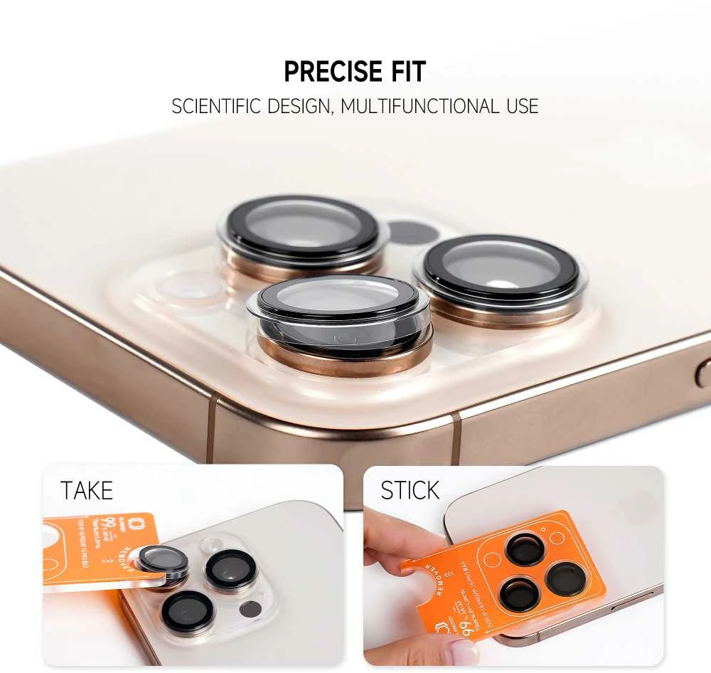 Apsauginis stiklas Tel Protect Titanium Lens 99% AR on camera skirtas Apple iPhone 17 Air transparent (objektyvui 1 vnt)