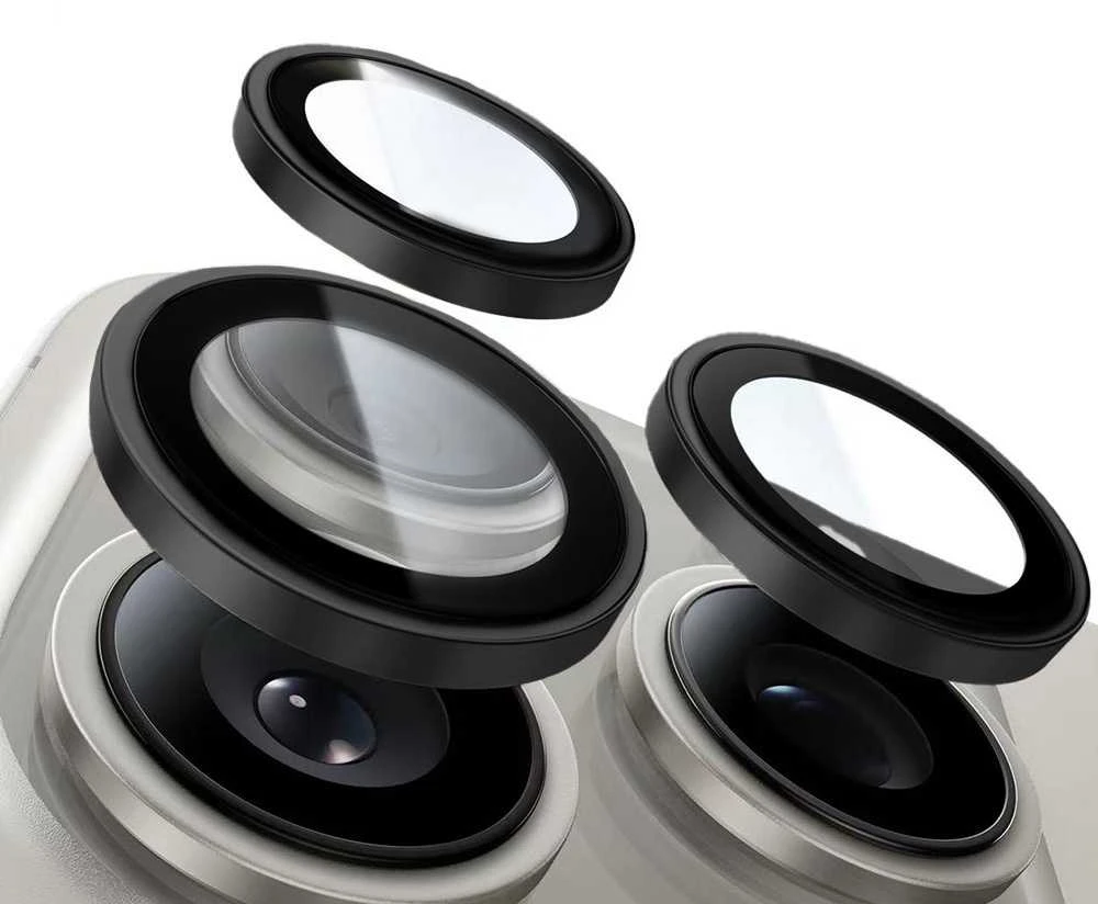 Apsauginis stiklas Tel Protect Titanium Lens 99% AR skirtas Samsung Galaxy S26 Plus juodas (objektyvui 3 vnti)