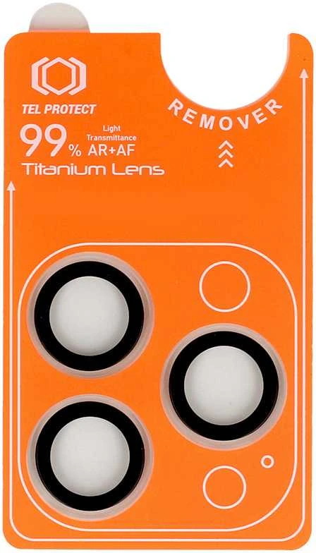 Apsauginis stiklas Tel Protect Titanium Lens 99% AR on camera skirtas Apple iPhone 17 Air transparent (objektyvui 1 vnt)