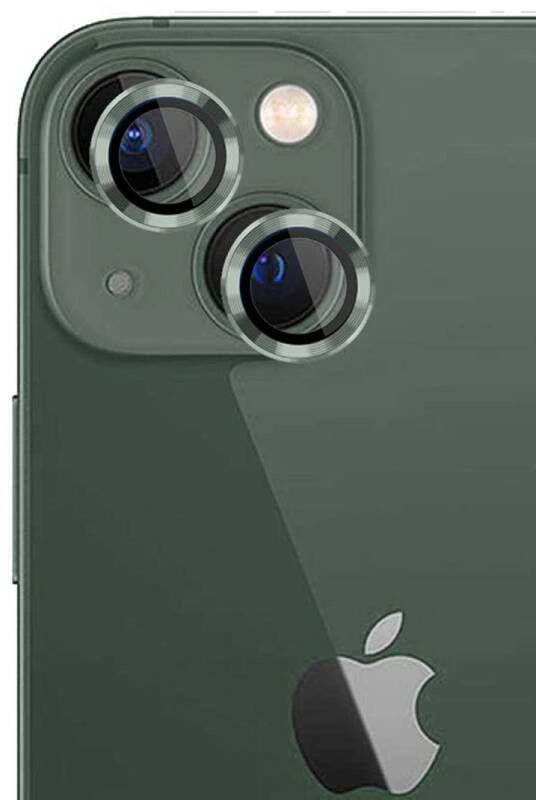 Apsauginis stiklas telefono kamerai Apple iPhone 15 Plus 3MK Lens Protection Pro žalios spalvos