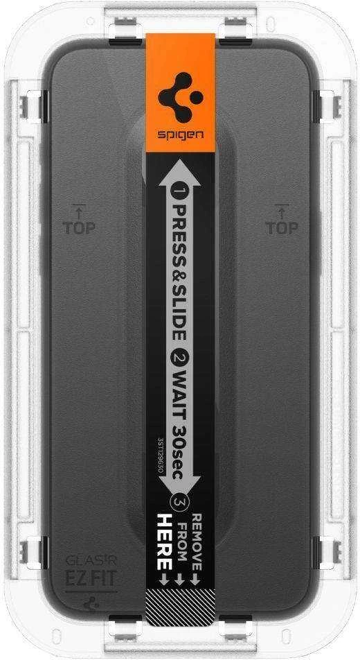 GRŪDINTAS STIKLAS SPIGEN GLAS.TR EZ FIT FC IPHONE 15 PRO MAX Juodas