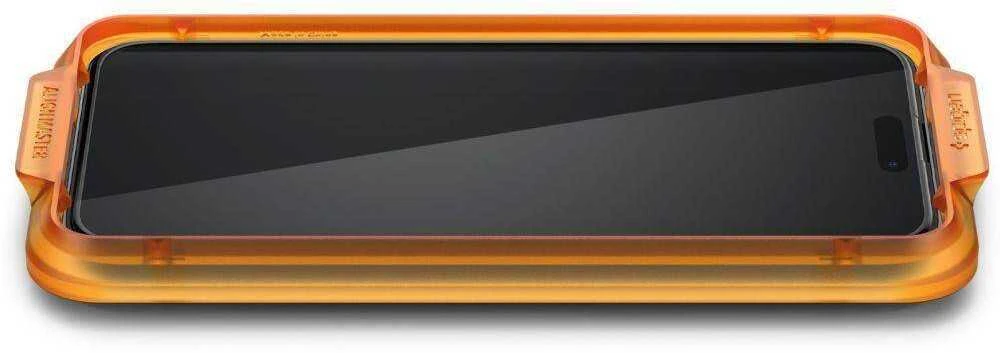Apsauginis stiklas telefonui Apple iPhone 15 Pro Max Spigen ALM Glass FC 2-pack juodas