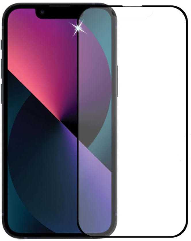 MyScreen DIAMOND GLASS LITE edge FULL GLUE juodas apsauginis stiklas Apple iPhone 15 6.1"