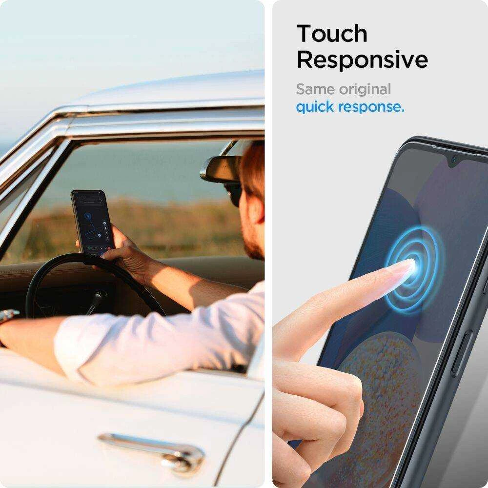 Spigen Glas.TR Slim 2 vnt. – Apsauginis stiklas skirtas Samsung Galaxy A15 4/5G / A25 5G / M15 5G (2 pcs)