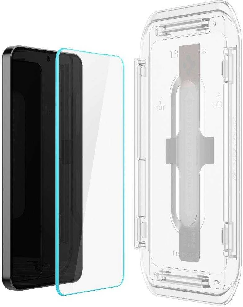 Apsauginis stiklas telefonui Samsung Galaxy S24 / S25 Spigen Glas.tr „EZ Fit” 2 vnt. skaidrus