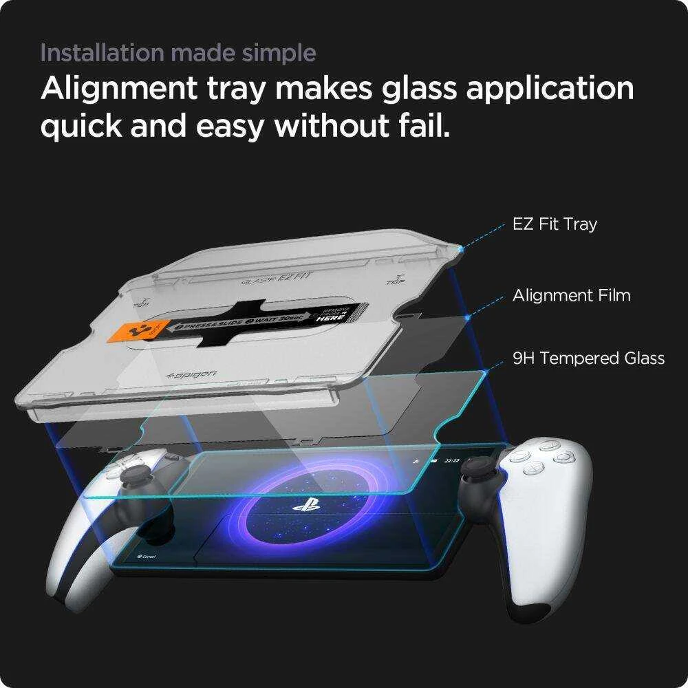 „Spigen Glass tR EZ Fit“ – „PlayStation Portal“ nuotolinio valdymo grotuvas