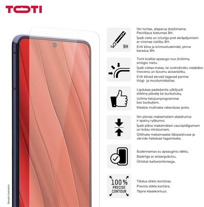 Apsauginis stiklas Toti Galaxy S24 Plus