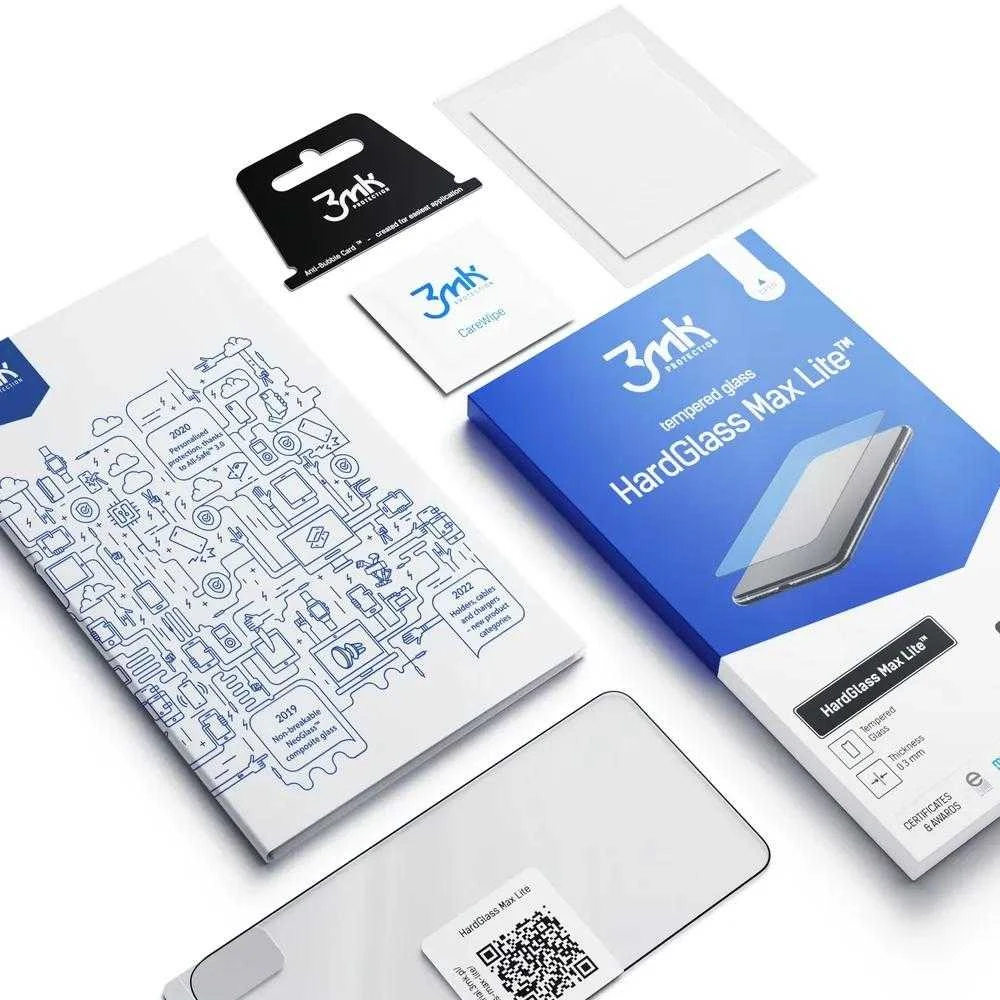 Apsauginis stiklas Xiaomi Redmi Note 12 Pro 9H iš 3mk HardGlass Lite serijos