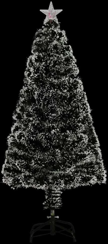 Apšviesta Kalėdų eglutė su stovu, 120cm, optinis pluoštas