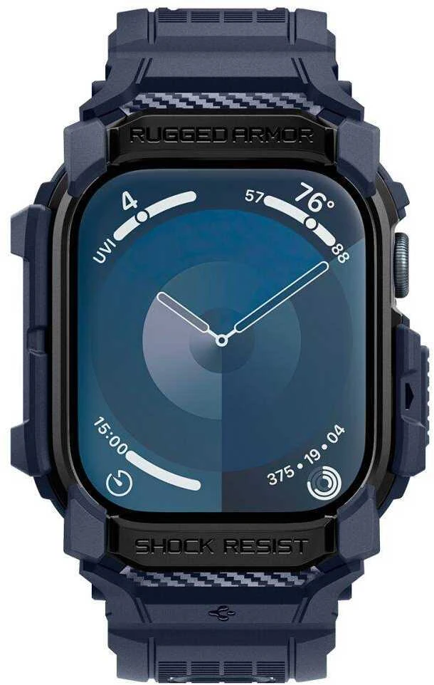 Apyrankė Aplle Watch 10 (46mm) Spigen Rugged Armor ”Pro” mėlynos spalvos