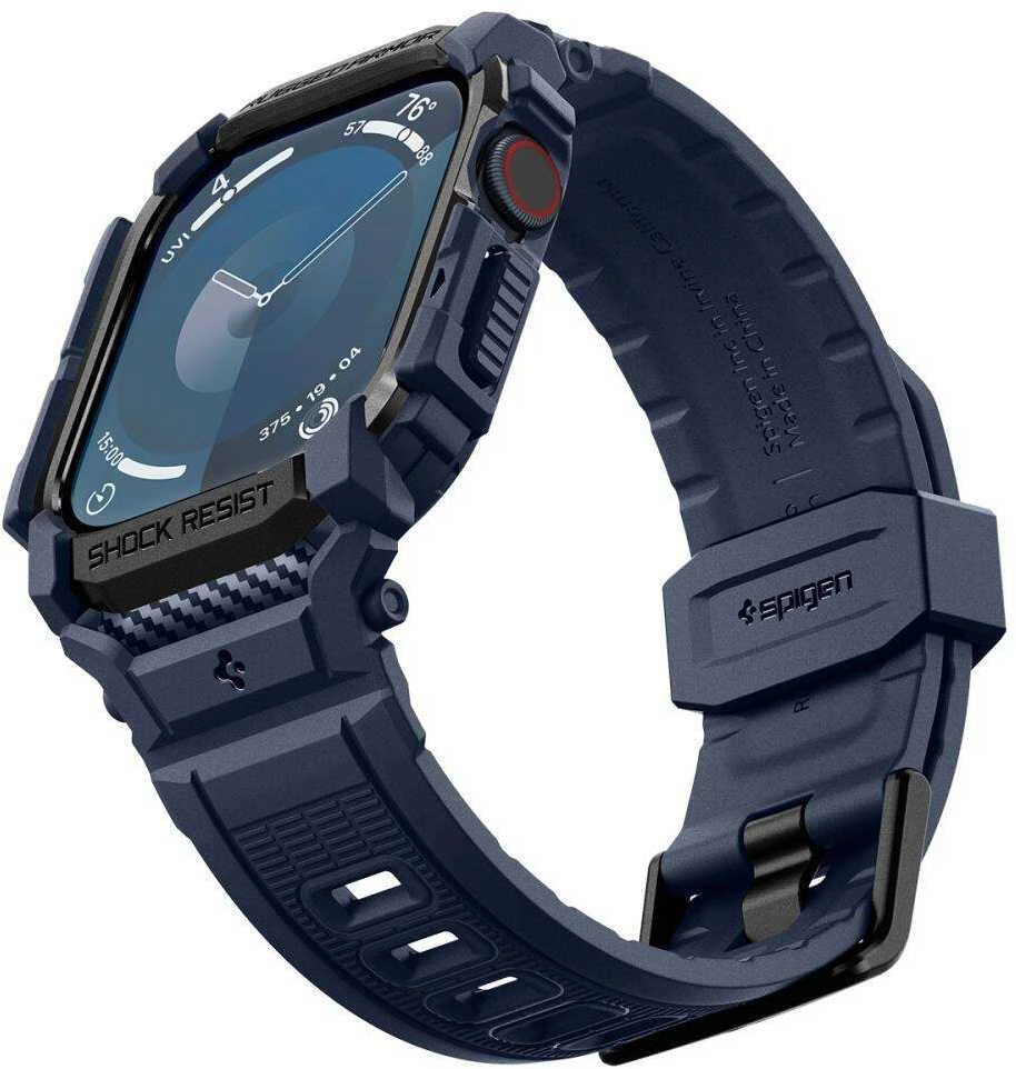 Apyrankė Aplle Watch 10 (46mm) Spigen Rugged Armor ”Pro” mėlynos spalvos