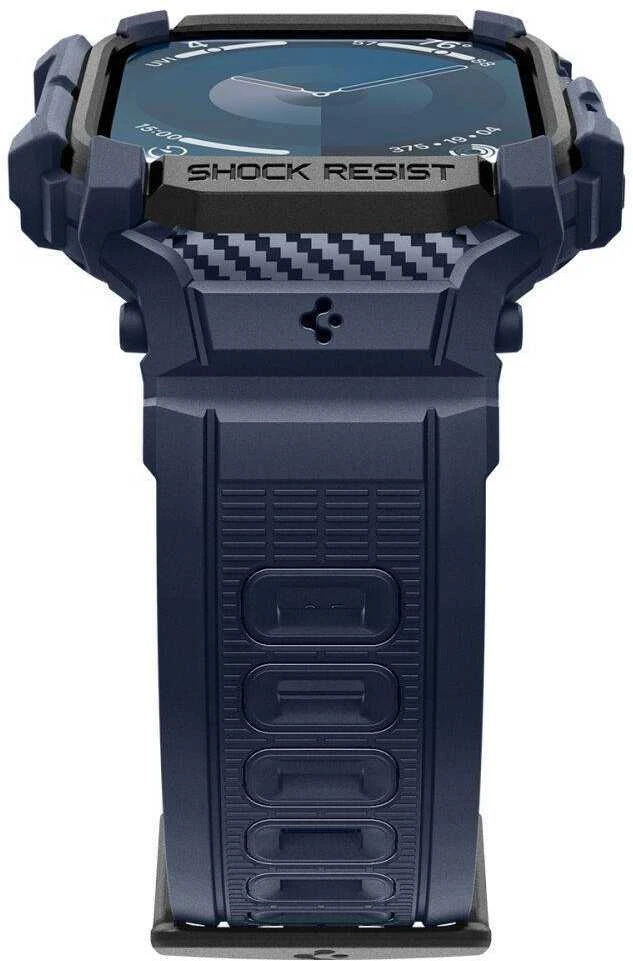 Apyrankė Aplle Watch 10 (46mm) Spigen Rugged Armor ”Pro” mėlynos spalvos