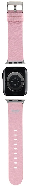 Hello Kitty apyrankė HKAWMPGKHP Apple Watch 38/40/41mm rožinės spalvos apyrankė Kitty Head