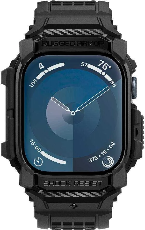 Apyrankė Apple Watch 10 (46mm) Spigen Rugged Armor ”Pro” Matte juodos spalvos