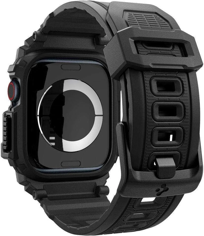 Apyrankė Apple Watch 10 (46mm) Spigen Rugged Armor ”Pro” Matte juodos spalvos
