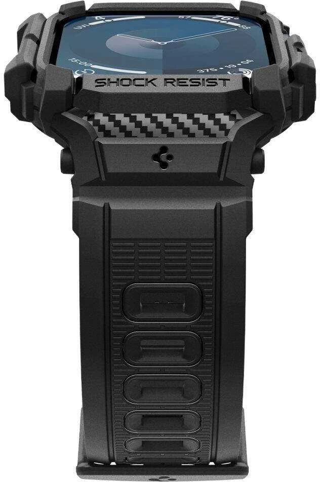 Apyrankė Apple Watch 10 (46mm) Spigen Rugged Armor ”Pro” Matte juodos spalvos