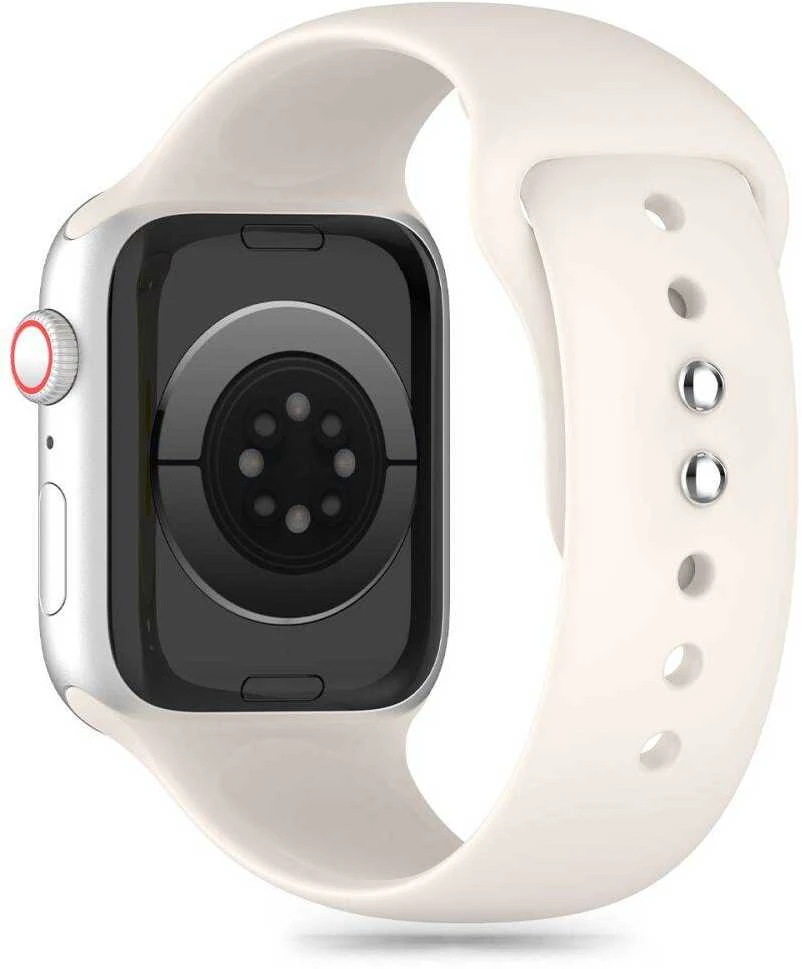 Apyrankė Apple Watch 3 / 4 / 5 / 6 / 7 / 8 / 9 / SE (38 / 40 / 41 mm) Tech-Protect silikoninė Starlight