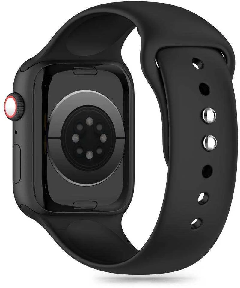 Apyrankė Apple Watch 4 / 5 / 6 / 7 / 8 / 9 / SE / Ultra 1 / 2 (42 / 44 / 45 / 49 MM) Tech-Protect silikoninė juodos spalvos