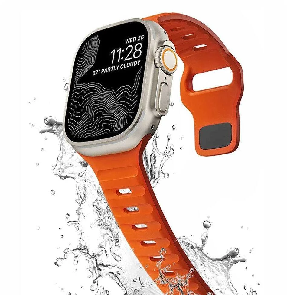 Apyrankė Apple Watch 4 / 5 / 6 / 7 / 8 / SE / Ultra (42 / 44 / 45 / 49 mm) Tech-Protect Iconband Line juodos spalvos