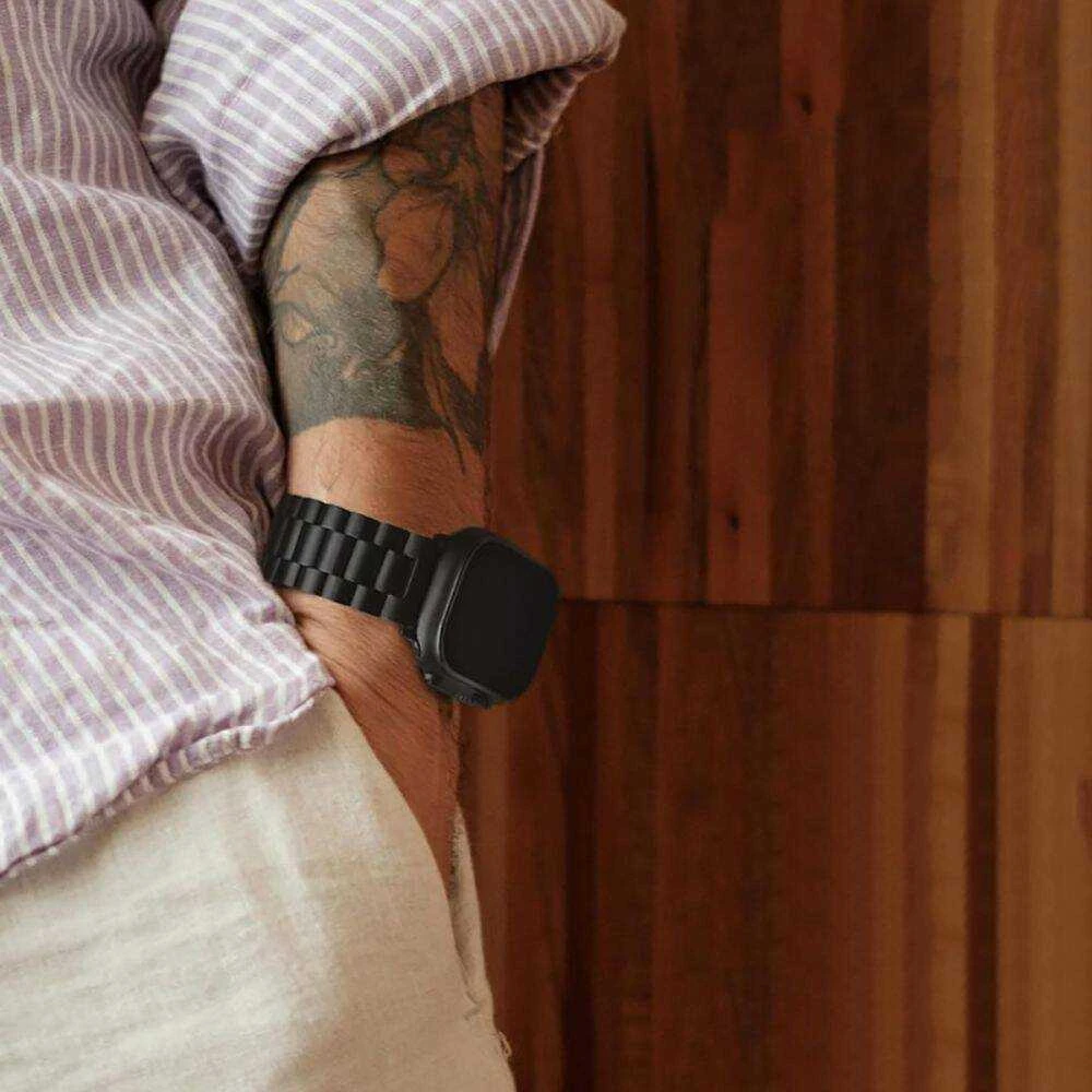 Apyrankė Apple Watch 4 / 5 / 6 / 7 / 8 / 9 / SE / Ultra 1 / 2 (42 / 44 / 45 / 49 mm) Tech-Protect Stainless Pro sidabrinės spalvos
