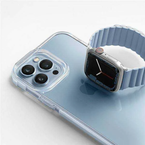 UNIQ dirželis Revix Apple Watch Series 4/5/6/7 / SE 42/44 / 45mm. Apverčiamas, Magnetinis, baltai mėlynos spalvos